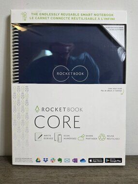 NEW and SEALED - Rocketbook Core Dark Blue Dot Grid